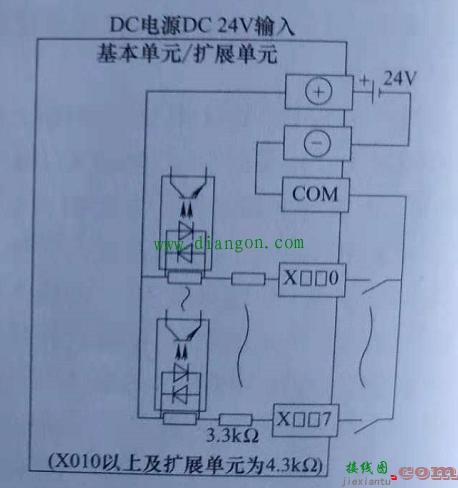 三菱PLC电源端子的接线方法图解  第5张