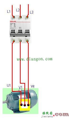 接触器控制电机正反转接线方法图解 初学电工必看！  第1张