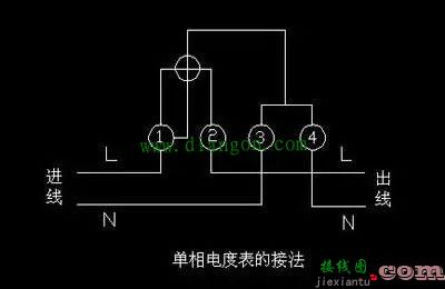 你对单相电表接线图了解吗?单相电表接线图大全  第2张