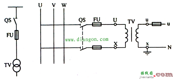 电压互感器接线方法图解  第1张