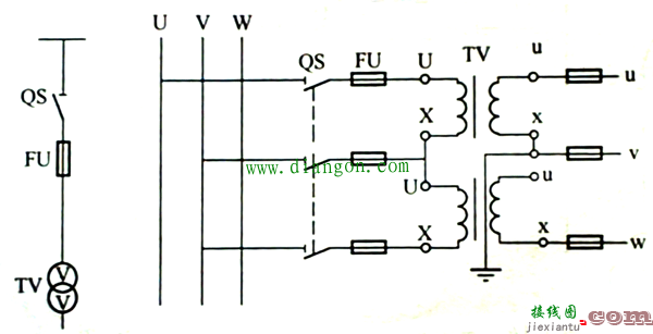 电压互感器接线方法图解  第2张