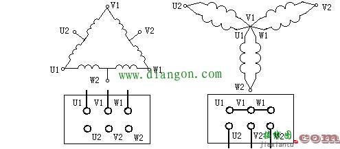 三相双速异步电动机定子绕组接线图  第1张