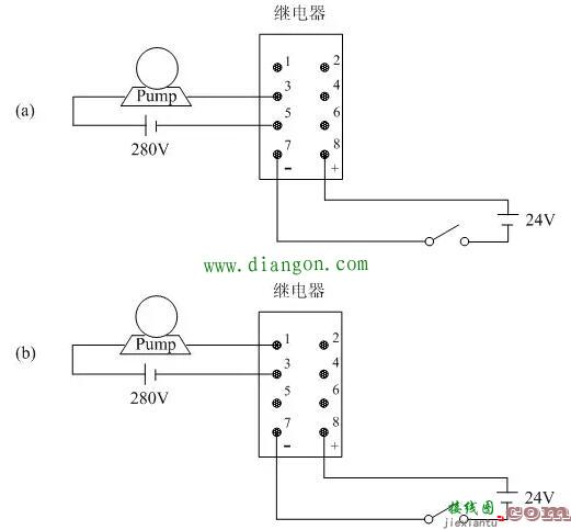 继电器的接线方法_继电器端子内部接线图  第3张