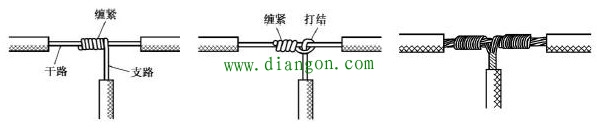 电线t型连接方式接线方法图解  第1张