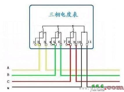 智能电表三相四线接线方法  第1张