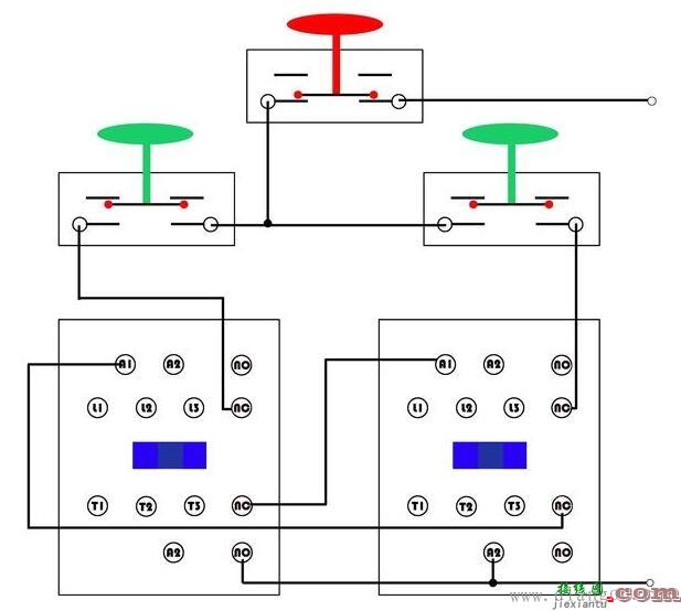 交流接触器自锁互锁接线方法  第2张