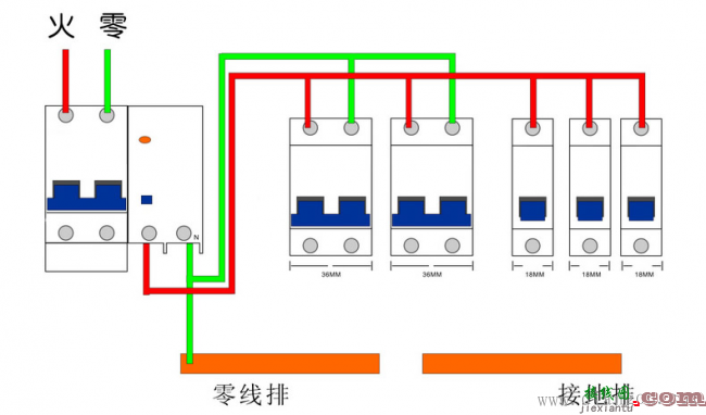 家用空气开关怎么接线?家庭空气开关接线图  第4张