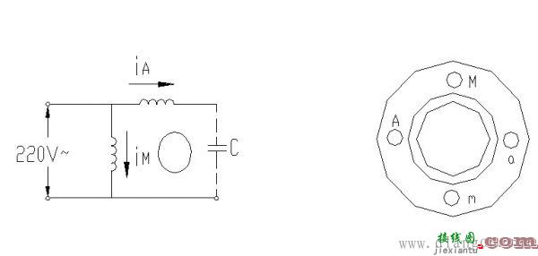 单相电容运转异步电动机接线  第3张