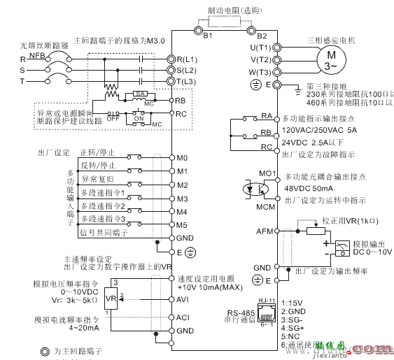 变频器控制柜接线图  第3张