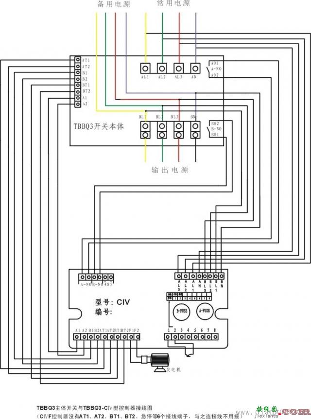 双电源自动转换开关ATSE设计原理和接线图  第2张