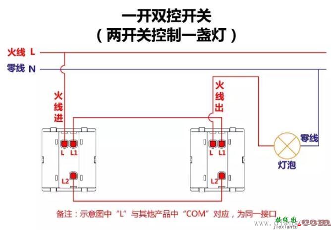 单控开关接线图_双控开关接线图_三控开关接线图_家装常见开关接线图  第8张