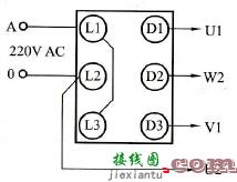 用倒顺开关控制单相电动机正反转接线图解  第1张