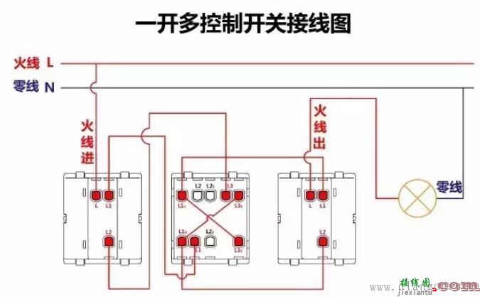 单控开关接线图_双控开关接线图_三控开关接线图_家装常见开关接线图  第13张