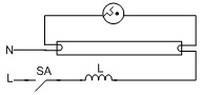 日光灯镇流器接线图  第1张