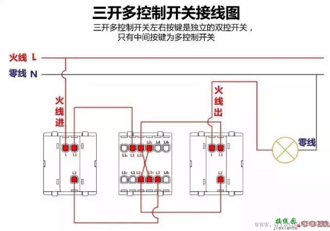 单控开关接线图_双控开关接线图_三控开关接线图_家装常见开关接线图  第18张