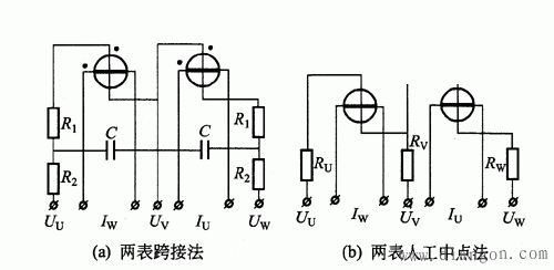 三相有功功率和无功功率的测量接线图和相量图  第9张