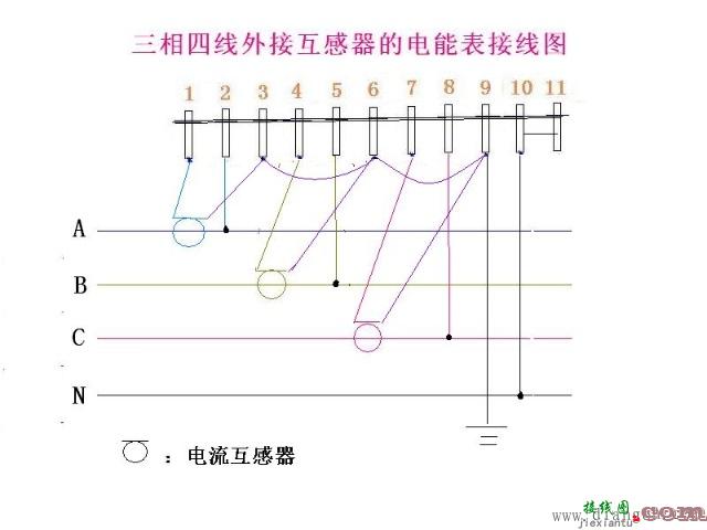 三相电表接线图_三相四线电表接线图  第5张