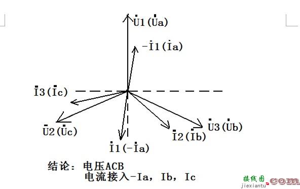 低压三相四线制错误接线分析判定方法  第2张