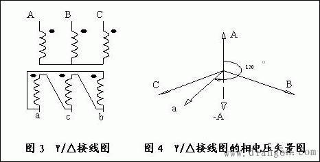 三相变压器接线图_三相变压器连接组别接线和识别方法图解  第3张