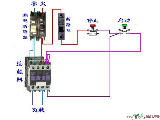 接触器实物接线图_380V220v交流接触器接线图_交流接触器接线图解  第6张