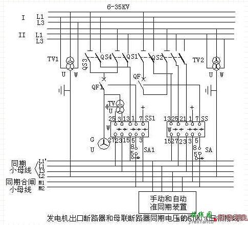 三相接线的同期系统  第1张