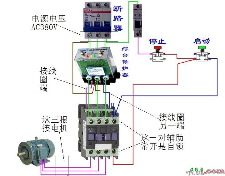 电动机保护器原理和接线图  第1张