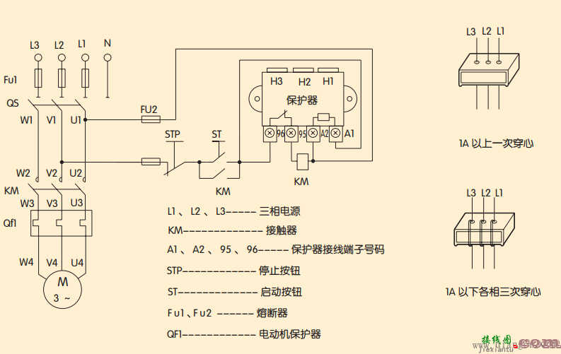 电动机保护器原理和接线图  第2张