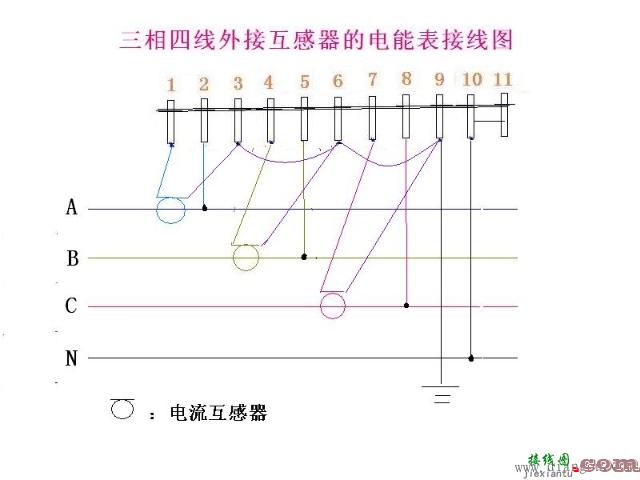 带互感器三相四线电表接线图  第4张