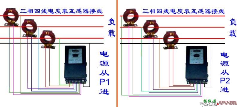 带互感器三相四线电表接线图  第8张