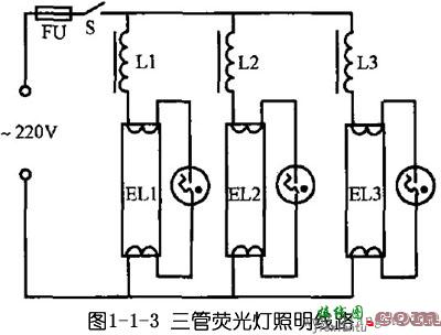 荧光灯接线图  第3张