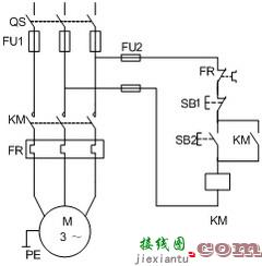 电动机单方向运行的接线  第1张