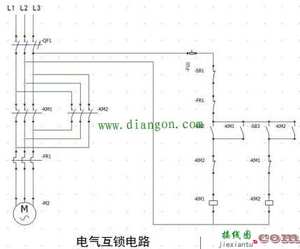 三相异步电动机反接制动电阻接法及控制线路图  第2张