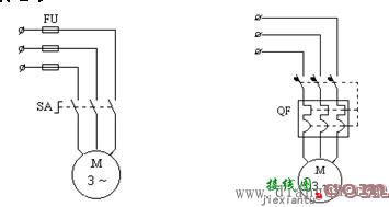 鼠笼电动机简单的起、停电器控制线路  第1张