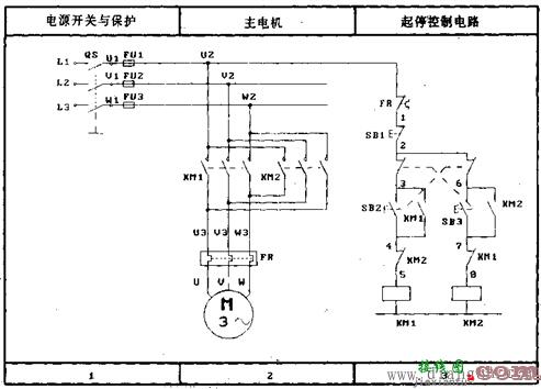 电动机正反转控制线路工作过程  第2张