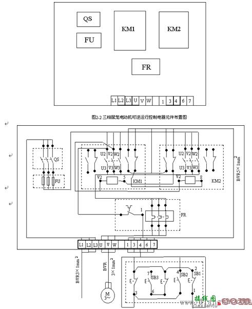 电动机正反转控制线路工作过程  第3张