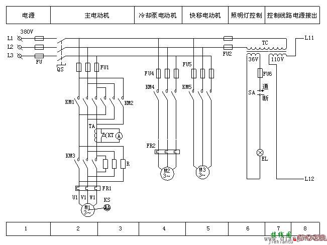 C650型卧式车床电气控制线路  第1张