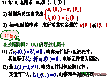 一阶线性电路暂态分析的三要素法  第5张