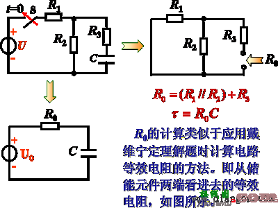 一阶线性电路暂态分析的三要素法  第7张