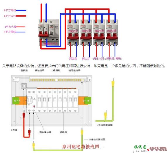 配电柜接线图以及电工须知的配电接线方式  第4张