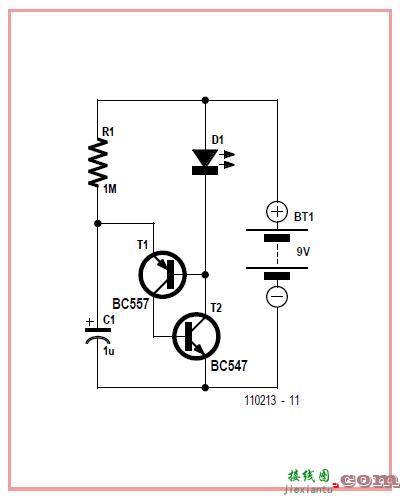 LED闪光灯电路原理图讲解  第1张