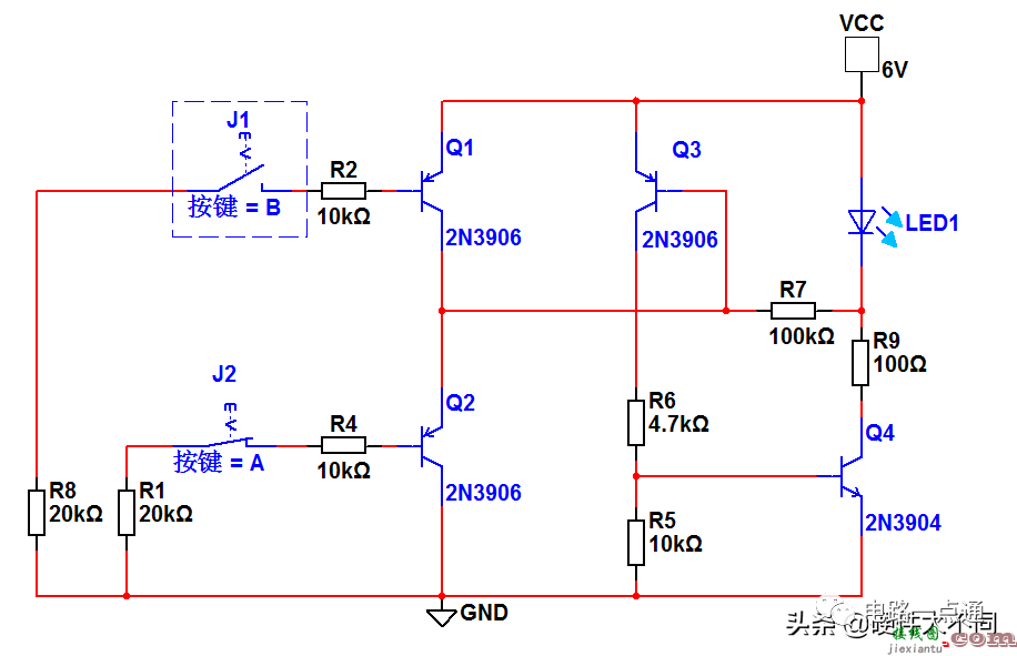 触摸开关电路原理图讲解 基于三极管的触摸开关电路设计  第6张