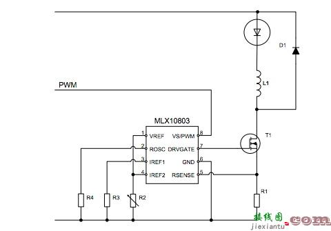 使用 MLX10803 进行 PWM 调光  第1张