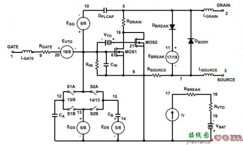 功率 MOSFET 的新型 PSPICE 子电路  第1张