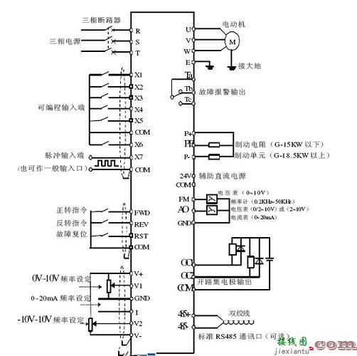 变频器接线图讲解，变频器接线图  第1张