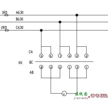 转换开关接线图，转换开关接线图及接法  第1张