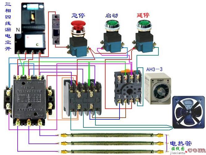 继电器工作原理接线图，欧姆龙继电器工作原理接线图  第1张