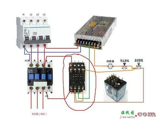 接触器实物接线图，220v接触器实物接线图  第3张