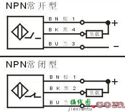 npn接近开关接线图，三线制npn接近开关接线图  第5张