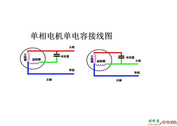 单相电容式电机接线图，单相电容式电机接线图解  第3张