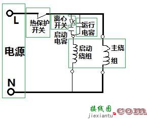 单相电容式电机接线图，单相电容式电机接线图解  第7张